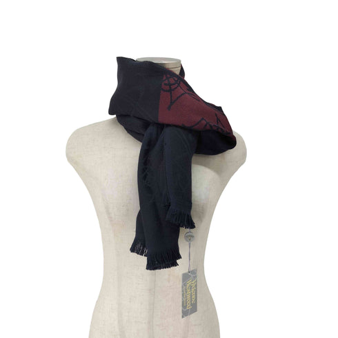 ヴィヴィアンウエストウッドアクセサリー Vivienne Westwood Accessories ウール100 リバーシブル 総柄マフラー レディース