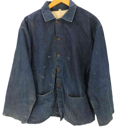 ユーエスアーミー U.S. ARMY 40S Marstin 大戦モデル 月桂樹ボタン 5つボタン 鉄製 裏地コットンツイル デニム ワーク ジャケット メンズ