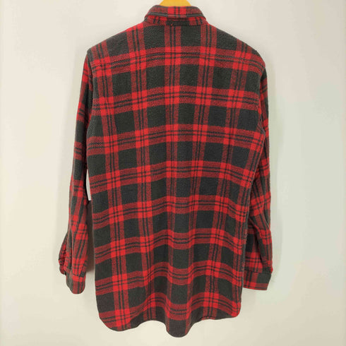 シアーズローバックス SEARS ROEBUCKS 60S SANFORIZED マチ付き フラップポケット コットン ヘビーフランネル チェック シャツ メンズ import:M