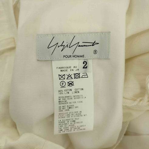 ヨウジヤマモトプールオム Yohji Yamamoto POUR HOMME 25SS C/L PRINTED DARTS DETAIL PANTS プリント ダーツ ディテール パンツ メンズ JPN:2