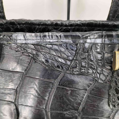クロコ型押し レザー トートバッグ メンズ
