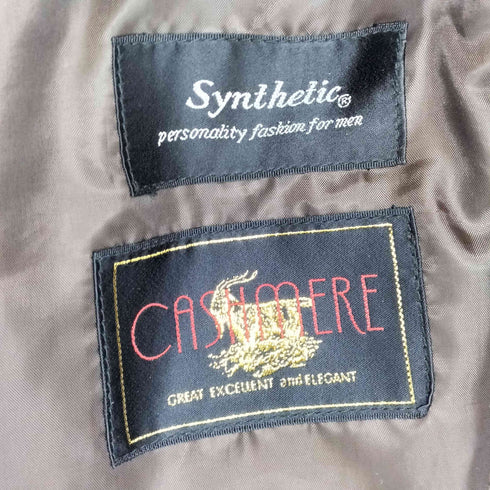 Synthetic カシミア混ロングチェスターコート メンズ FREE