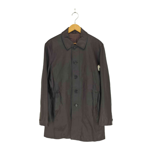 コムサデモードメン COMME CA DU MODE MEN 00s レザー切替ステンカラーコート メンズ JPN:2