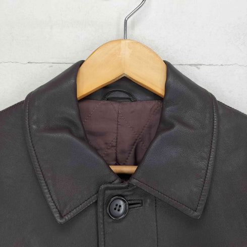 コムサデモードメン COMME CA DU MODE MEN 00s レザー切替ステンカラーコート メンズ JPN:2