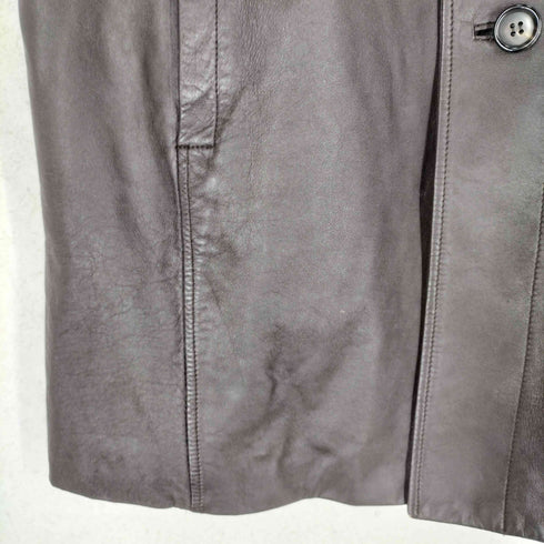 コムサデモードメン COMME CA DU MODE MEN 00s レザー切替ステンカラーコート メンズ JPN:2