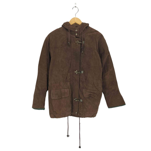 OUTBROOK スウェードレザーファイヤーマンコート メンズ