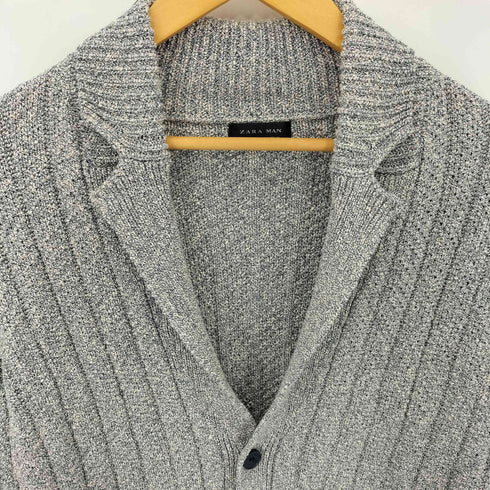 ザラマン ZARA MAN 2ポケット ロング コットン ニットカーディガン メンズ import:M
