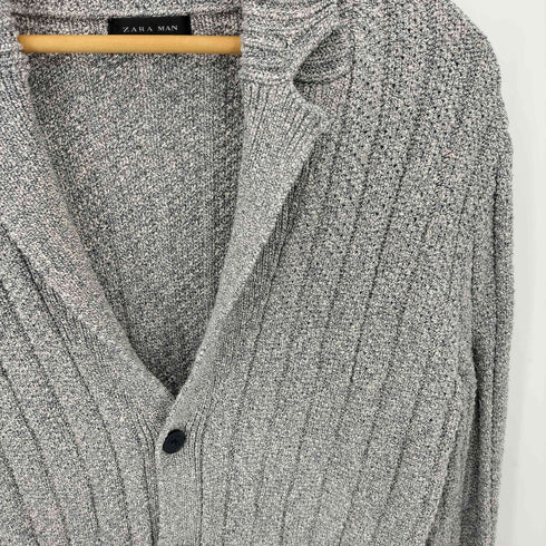ザラマン ZARA MAN 2ポケット ロング コットン ニットカーディガン メンズ import:M