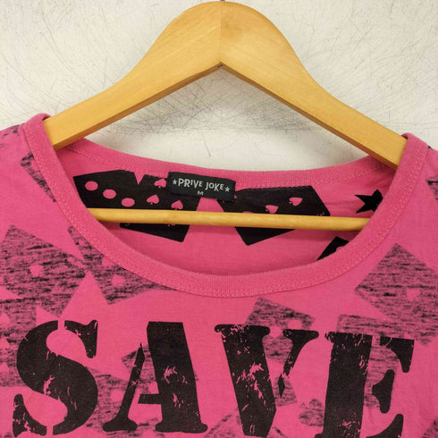 PRIVE JOKE Y2K 裏地プリント クルーネックTシャツ レディース M