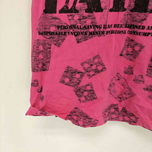 PRIVE JOKE Y2K 裏地プリント クルーネックTシャツ レディース M