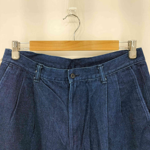 Downy-Fild 2タック インディゴ バギーデニムパンツ メンズ