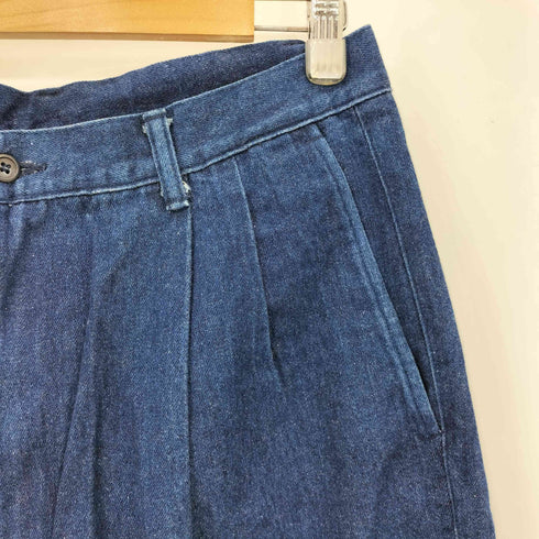 Downy-Fild 2タック インディゴ バギーデニムパンツ メンズ