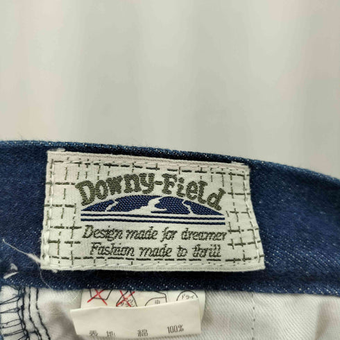 Downy-Fild 2タック インディゴ バギーデニムパンツ メンズ