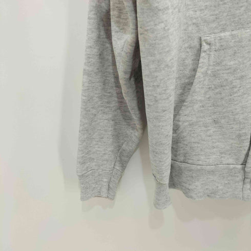 ヘインズ Hanes 90s USA製 無地 ブランク アルミジップ ジップアップパーカー メンズ import:L