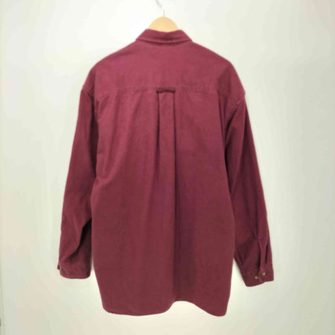 エディーバウアー Eddie Bauer 80-90s 黒タグ後期 シャモアクロス ワークシャツ メンズ import:L