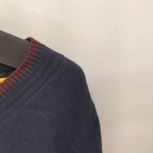 トミーヒルフィガー TOMMY HILFIGER ウール100 Vネック ニット メンズ JPN:L
