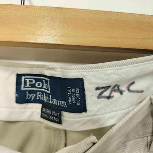 ポロバイラルフローレン Polo by RALPH LAUREN 90s ANDREW PANT 2タック ワイド チノパンツ ポロチノ メンズ 34 / 32