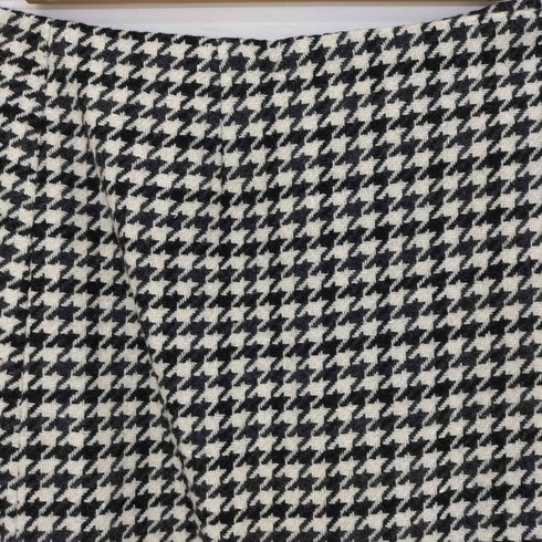 ニジュウサンク 23区 千鳥格子 フリンジツイード ラップスカート レディース JPN:38