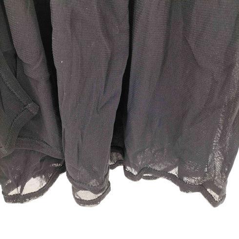 ジャンポールゴルチエ Jean Paul GAULTIER シアーギャザー フロントフック ロングスリーブ シャツブラウス レディース 40