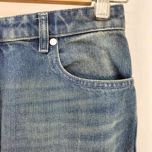 PETER DO ダメージ加工 ライン ワイドデニムパンツ レディース 27