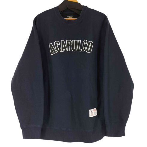 アカプルコゴールド Acapulco Gold ロゴ刺繍 クルーネックスウェット メンズ import:XL