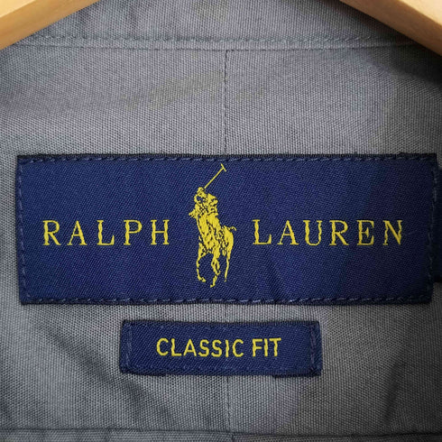ラルフローレン RALPH LAUREN CLASSIC FIT 現行タグ ポニー刺繍 ボタンダウンシャツ メンズ import:M