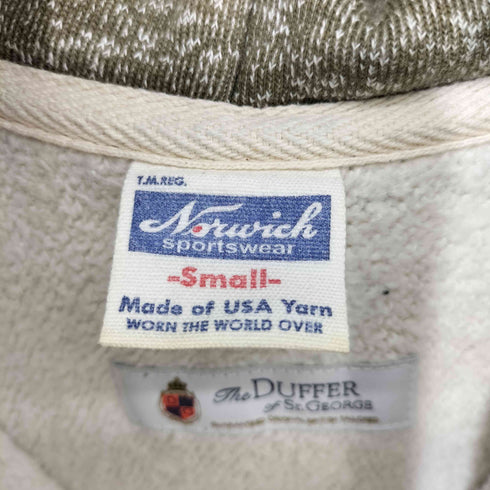 ザダファーオブセントジョージ The DUFFER of ST.GEORGE リバースウィーブ型 ジップアップ パーカー メンズ import:S