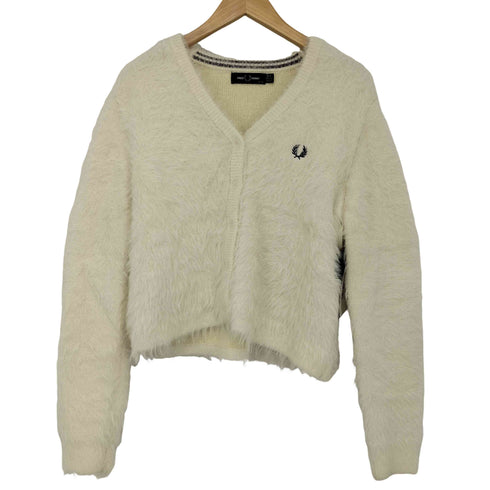 フレッドペリー FRED PERRY RAY BEAMS別注 フラッフィーニットカーディガン レディース US:6