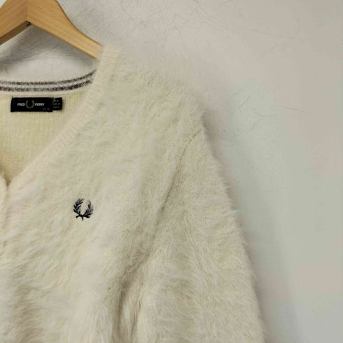 フレッドペリー FRED PERRY RAY BEAMS別注 フラッフィーニットカーディガン レディース US:6