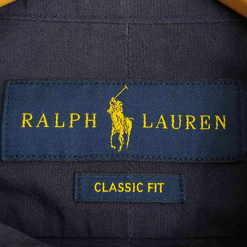 ラルフローレン RALPH LAUREN CLASSIC FIT 現行タグ ポニー刺繍 ボタンダウンシャツ メンズ import:M