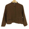 アイエスイッセイミヤケ I.S. ISSEY MIYAKE 70-80S マオカラー ウール ジャケット レディース JPN:9号