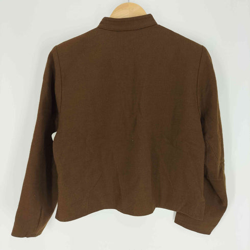 アイエスイッセイミヤケ I.S. ISSEY MIYAKE 70-80S マオカラー ウール ジャケット レディース JPN:9号