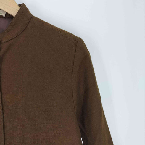 アイエスイッセイミヤケ I.S. ISSEY MIYAKE 70-80S マオカラー ウール ジャケット レディース JPN:9号
