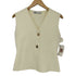 ザラ ZARA ゴールドボタン ニットベスト レディース import:M
