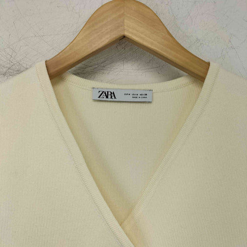 ザラ ZARA ゴールドボタン ニットベスト レディース import:M