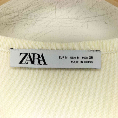 ザラ ZARA ゴールドボタン ニットベスト レディース import:M