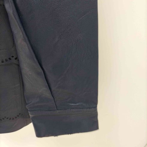 ステラマッカートニー STELLA McCARTNEY スカラップエコレザージャケット レディース EUR:42