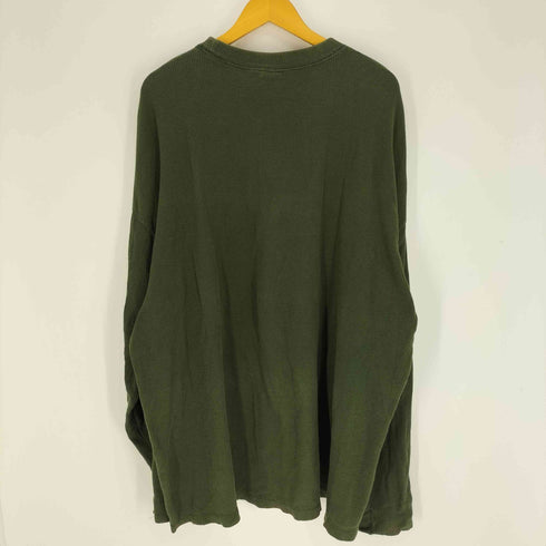 マリテフランソワジルボー MARITHE FRANCOIS GIRBAUD 90-00S ロゴ刺繍 サーマル クルーネック L/S Tシャツ オーバーサイズ メンズ import:XXL