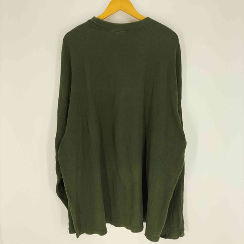 マリテフランソワジルボー MARITHE FRANCOIS GIRBAUD 90-00S ロゴ刺繍 サーマル クルーネック L/S Tシャツ オーバーサイズ メンズ import:XXL