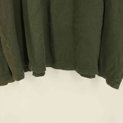 マリテフランソワジルボー MARITHE FRANCOIS GIRBAUD 90-00S ロゴ刺繍 サーマル クルーネック L/S Tシャツ オーバーサイズ メンズ import:XXL