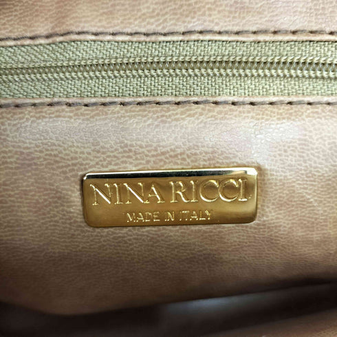 ニナリッチ NINA RICCI イタリア製 モノグラム 総柄 レザー ショルダー バッグ レディース