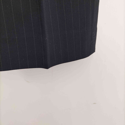 マックスマーラ MAX MARA イタリア製 白タグ ピンストライプ 肩パッド 4B ジャケット 1タック スラックス パンツ セットアップ レディース 40