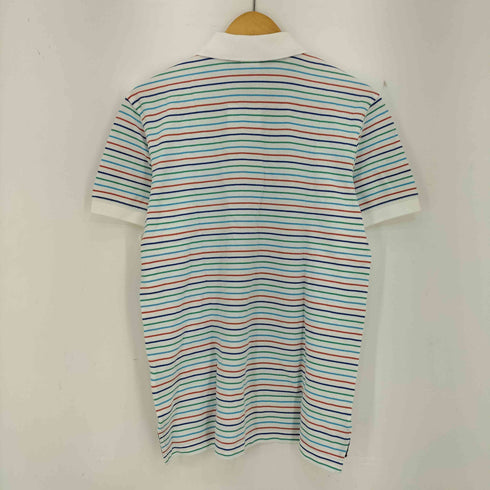 ブルックスブラザーズ BROOKS BROTHERS SLIM-FIT ロゴ刺繍 ボーダーポロシャツ メンズ import:S