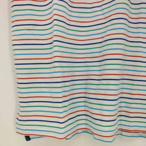 ブルックスブラザーズ BROOKS BROTHERS SLIM-FIT ロゴ刺繍 ボーダーポロシャツ メンズ import:S