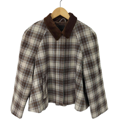 ザラ ZARA チェック柄ケープジャケット レディース JPN:XS