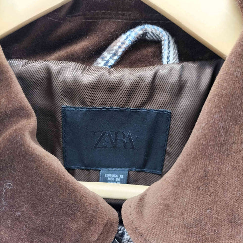 ザラ ZARA チェック柄ケープジャケット レディース JPN:XS