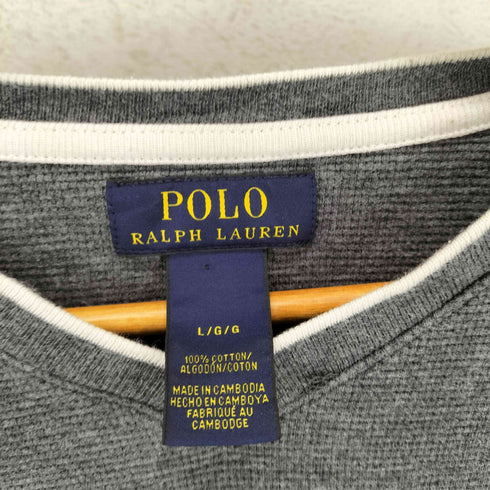 ポロラルフローレン POLO RALPH LAUREN ポニー刺繍 Vネックコットンニット メンズ L