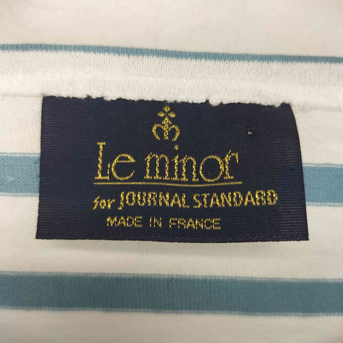 ルミノア Le minor 別注 ボーダーT サックスブルー レディース