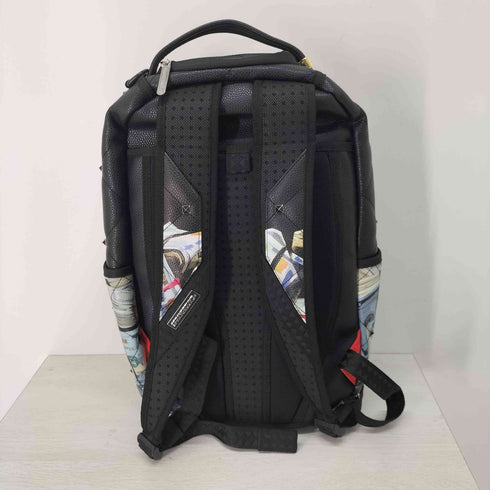 sprayground スタッズ マネー柄 キルティングバックパック メンズ