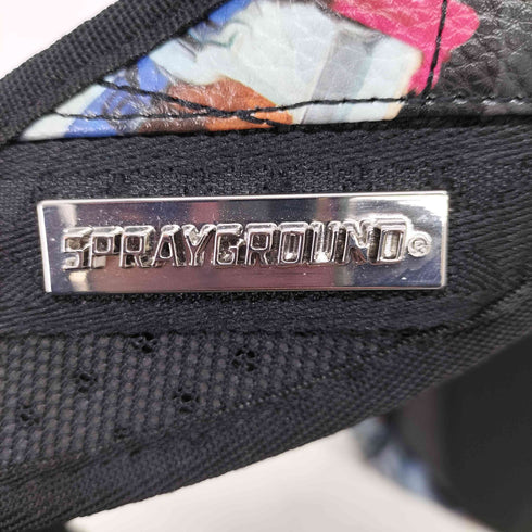 sprayground スタッズ マネー柄 キルティングバックパック メンズ